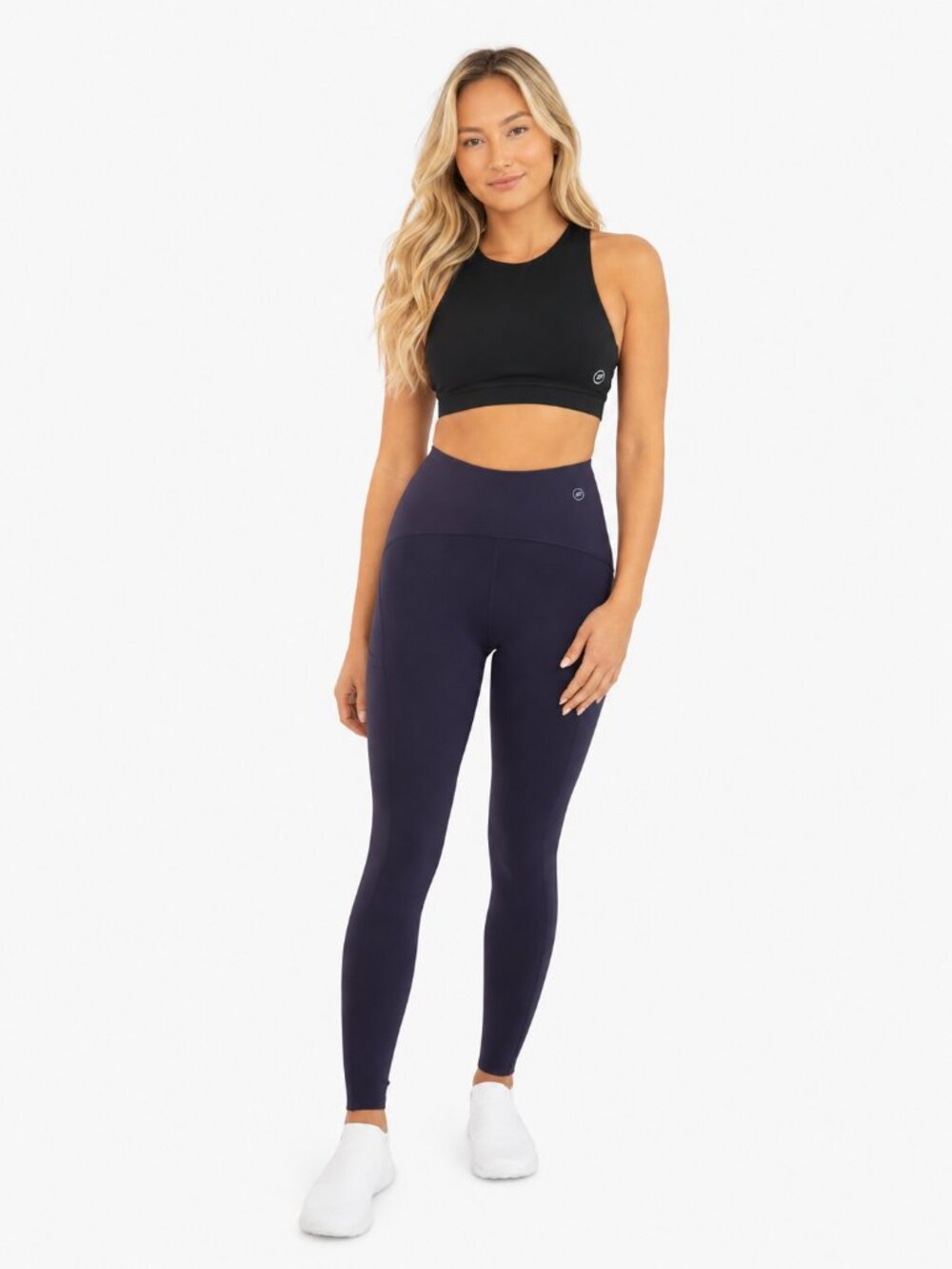 NWT Endeavor Athletic Stash Pocket Leggings Navy XS Cooling Performance Workout